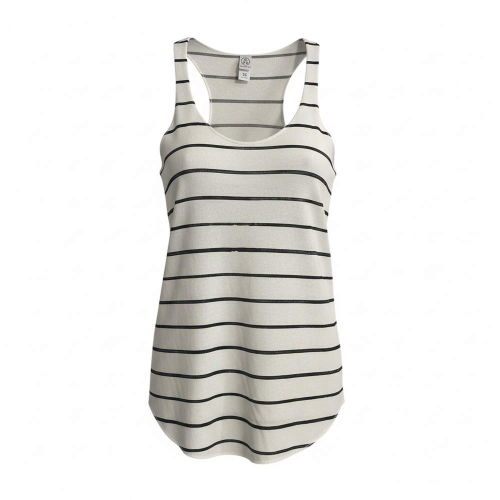 Alternative Black and White Striped Tank Top